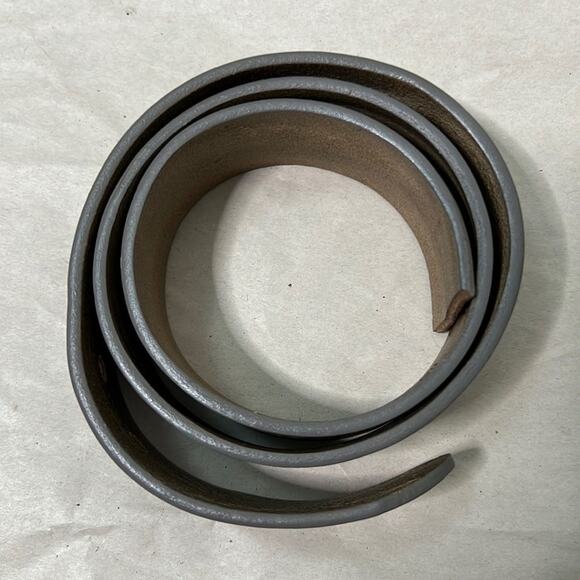 VERA PELLE ITALIAN LEATHER BELT WITHOUT BUCKLE. - Picture 2 of 6